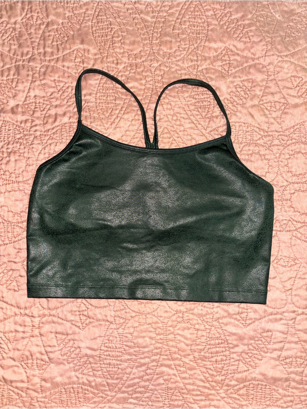 Aerie Forest Green Racerback Sports Bra